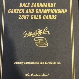 Dale Earnhardt 23KT Gold Cards by the Danbury Mint